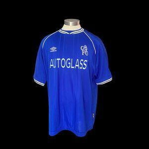 CHELSEA 1999 2000 2001 HOME FOOTBALL SHIRT SOCCER JERSEY UMBRO sz XL MEN